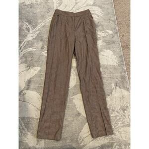 Baukjen Pants 2 Women Brown Wool Houndstooth Winter